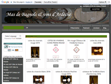 Tablet Screenshot of mas-de-bagnols.com